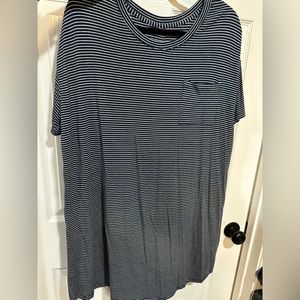 Striped T-Shirt Flowy Dress